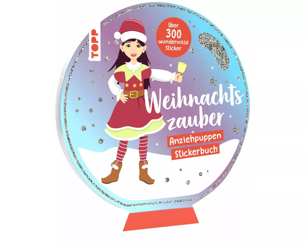 Stickerbuch: Anziehpuppen zum Stickern. Weihnachten