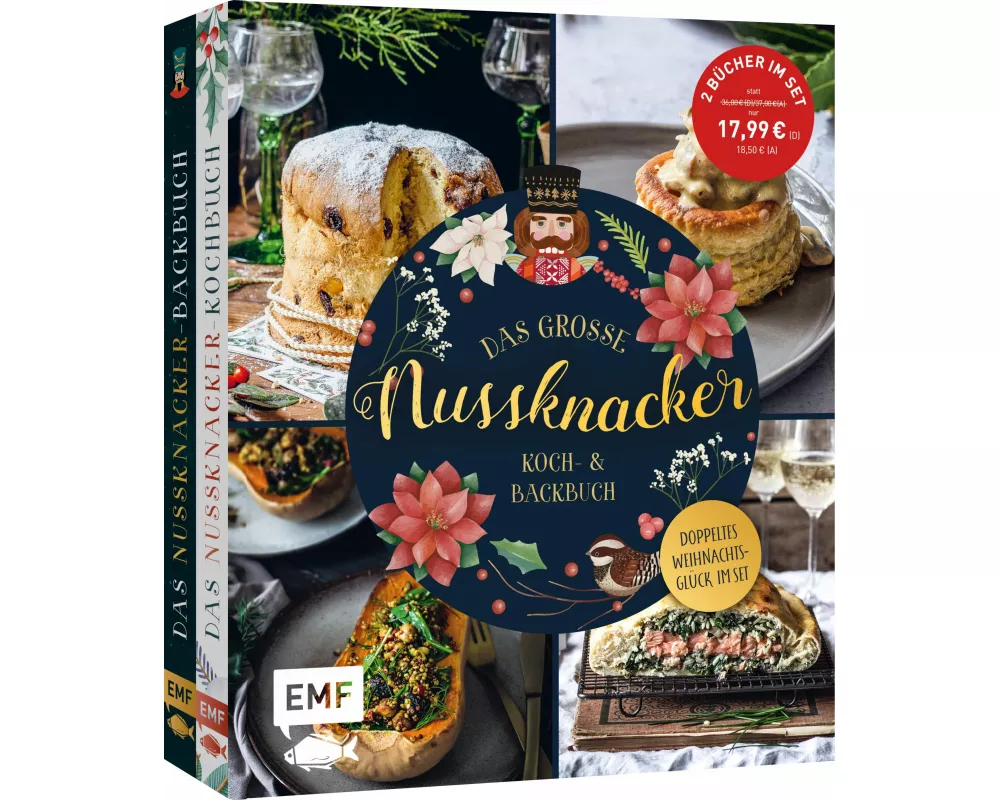 Das große Nussknacker Koch- und Backbuch – Doppeltes Weihnachtsglück im Set