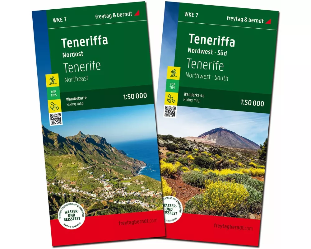 Teneriffa, Wanderkarten-Set 1:50.000, freytag & berndt