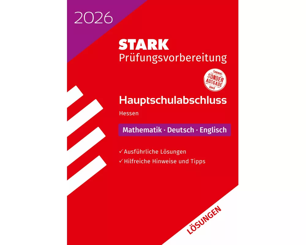 STARK Lösungen zu Mathematik, Deutsch, Englisch - Hauptschulabschluss 2026 Hessen - Prüfungsvorbereitung