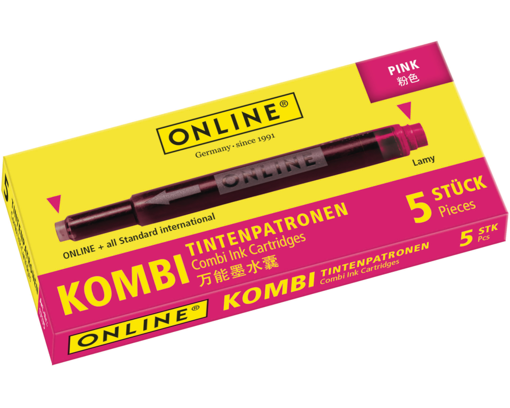 ONLINE Tintenpatronen Kombi 17175/12 Pink 5 Stück