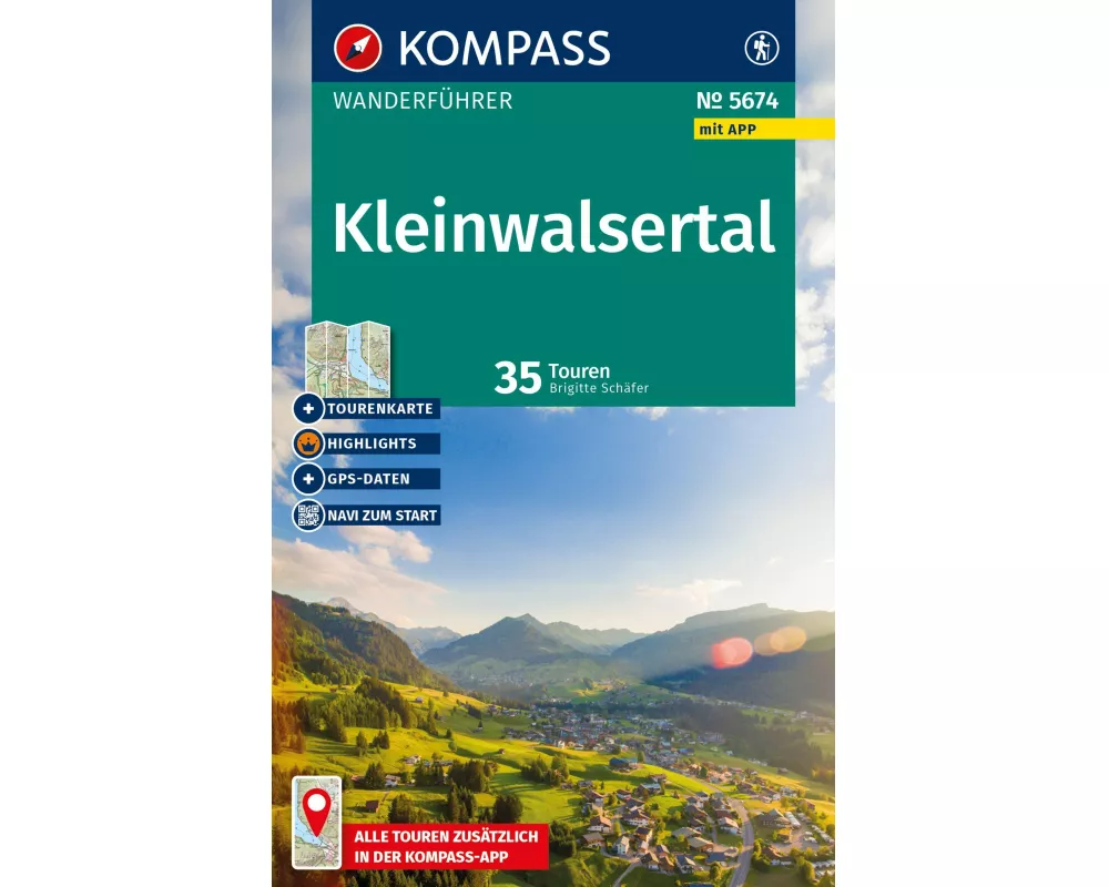 KOMPASS Wanderführer Kleinwalsertal, 35 Touren mit Extra-Tourenkarte