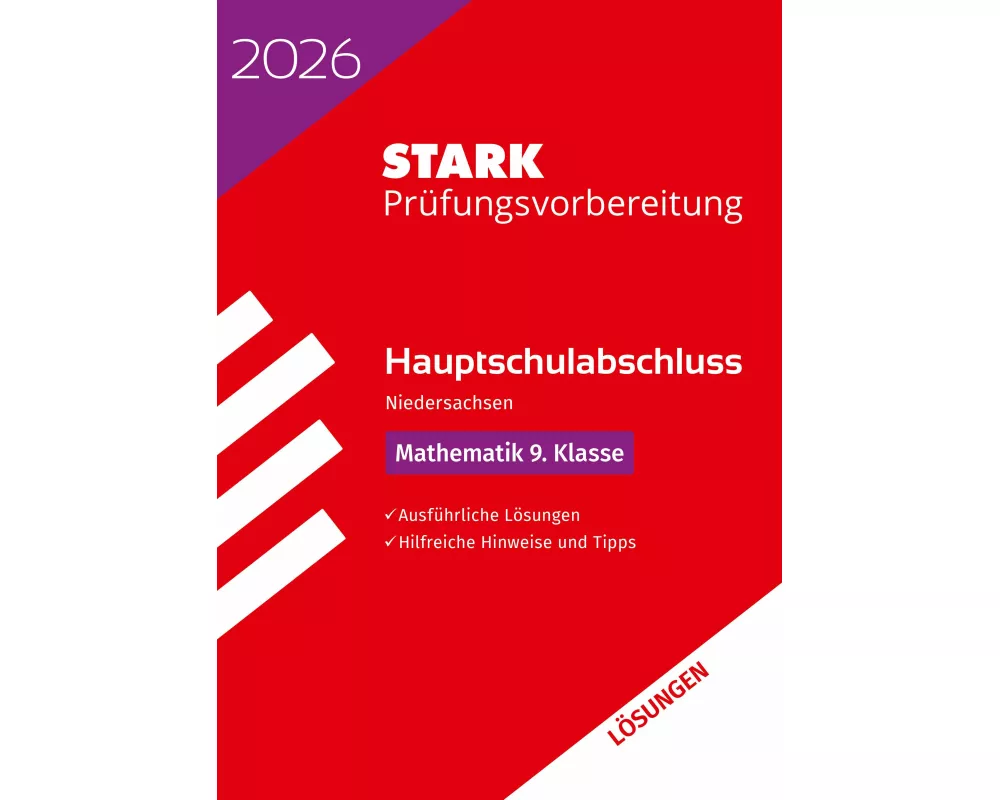 STARK Lösungen zu Mathematik 9. Klasse - Hauptschulabschluss 2026 Niedersachsen - Prüfungsvorbereitung