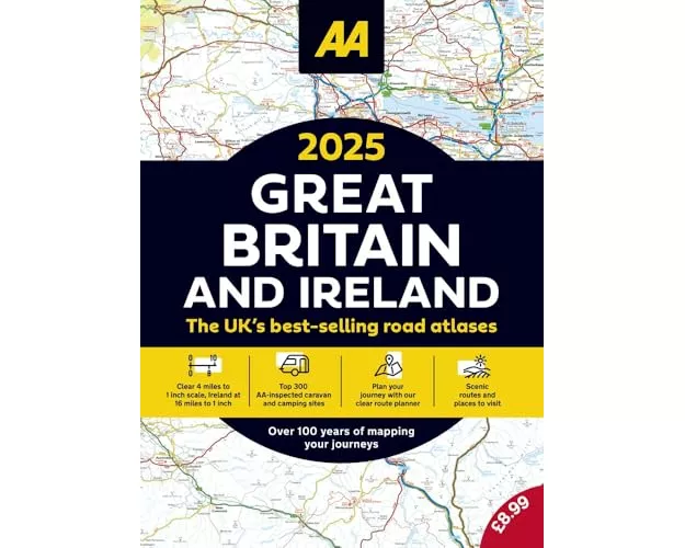 2025 Great Britain & Ireland Road Atlas