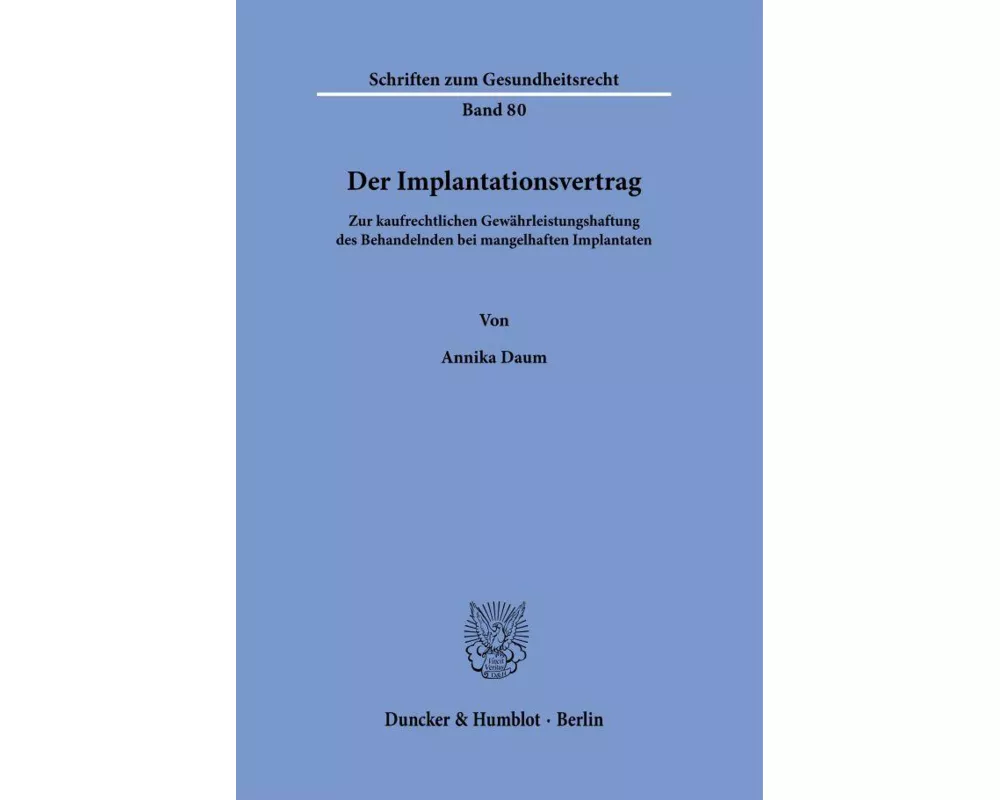 Der Implantationsvertrag