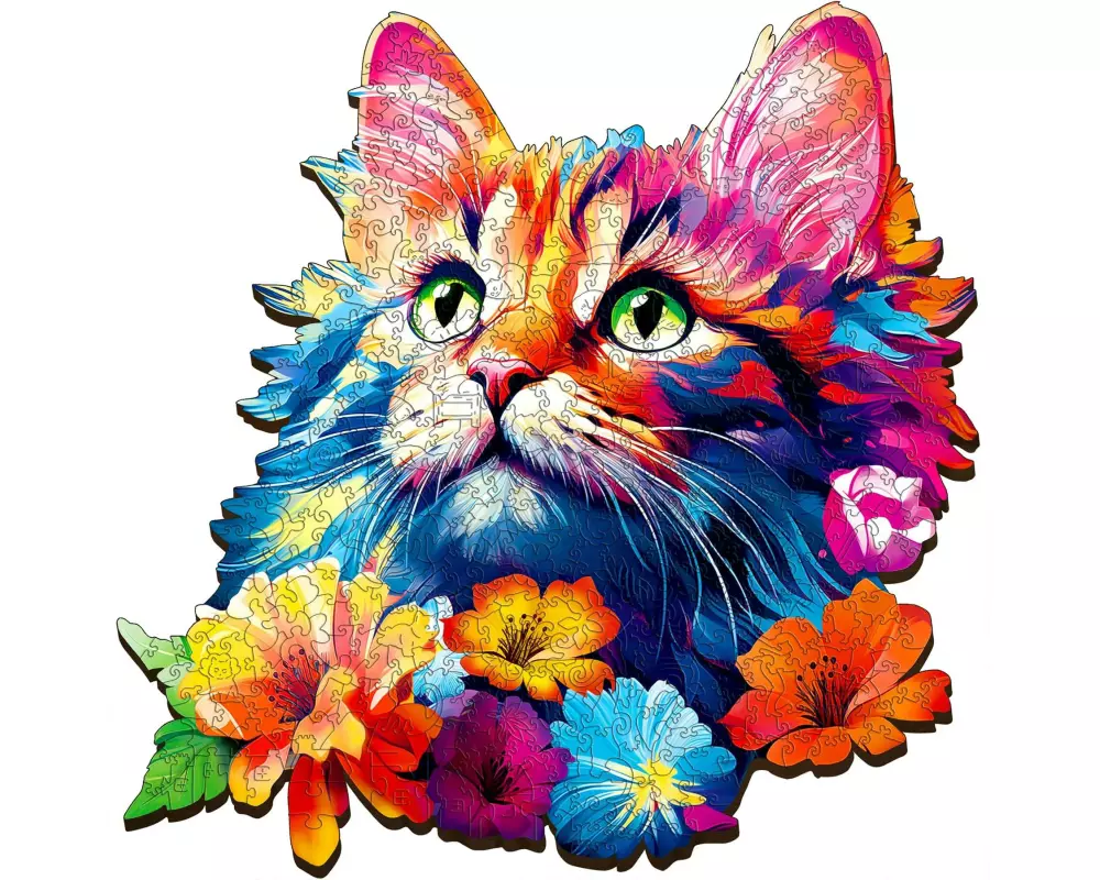 Escape Welt Holz-Puzzle Katze