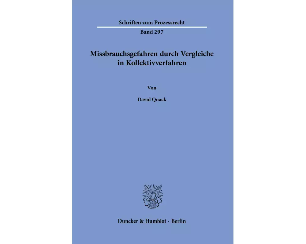 Missbrauchsgefahren durch Vergleiche in Kollektivverfahren