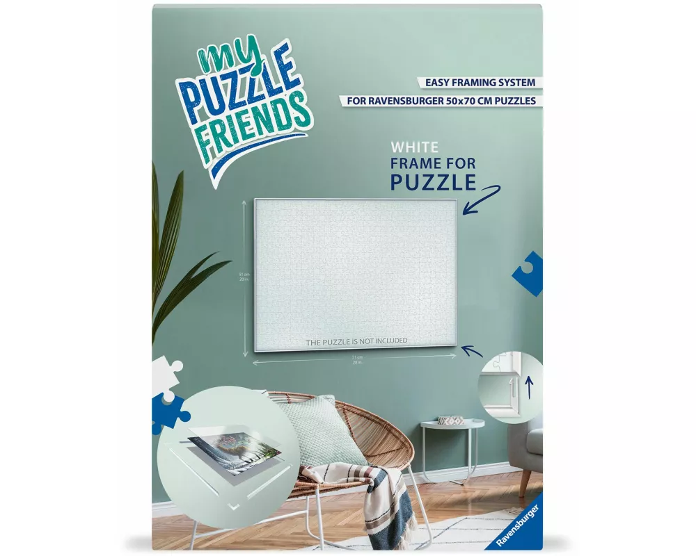 Puzzlezubehör - Puzzle-Rahmen, weiß