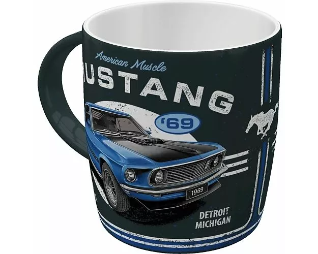 Tasse. Ford / Ford Mustang / 1969 Mach 1 Blue