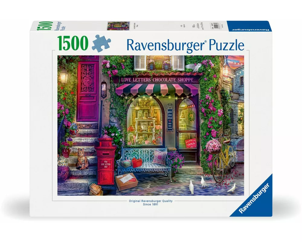 Erwachsenenpuzzle 1500 Teile - Liebesbriefe und Schokolade