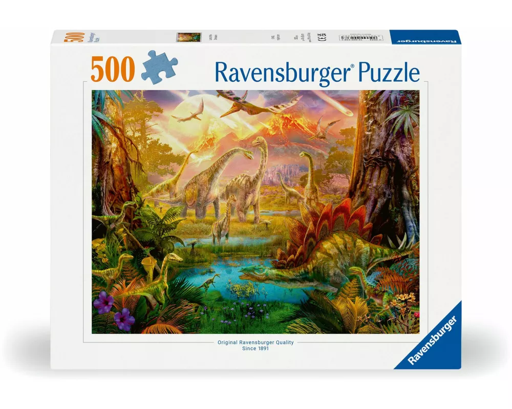 Erwachsenenpuzzle 500 Teile - Im Dinoland