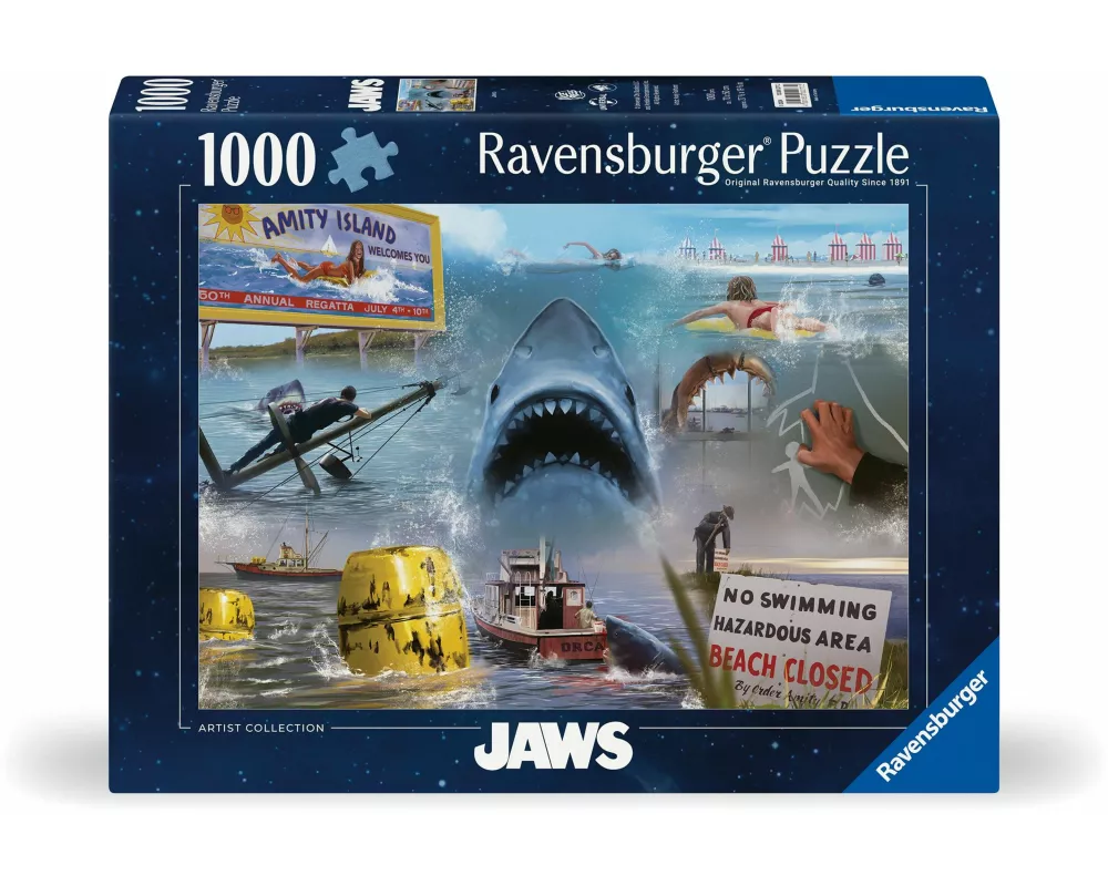 Erwachsenenpuzzle 1000 Teile - Der weiße Hai - Jaws