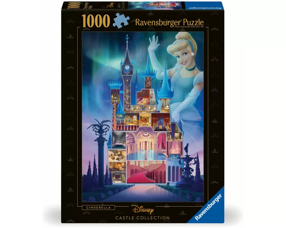 Erwachsenenpuzzle 1000 Teile - Disney Prinzessinnen - Disney Castles: Cinderella