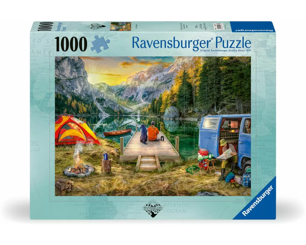 Ravensburger Puzzle 12000076 - Calm Campsite - 1000 Teile Puzzle für Erwachsene und Kinder ab 14 Jahren
