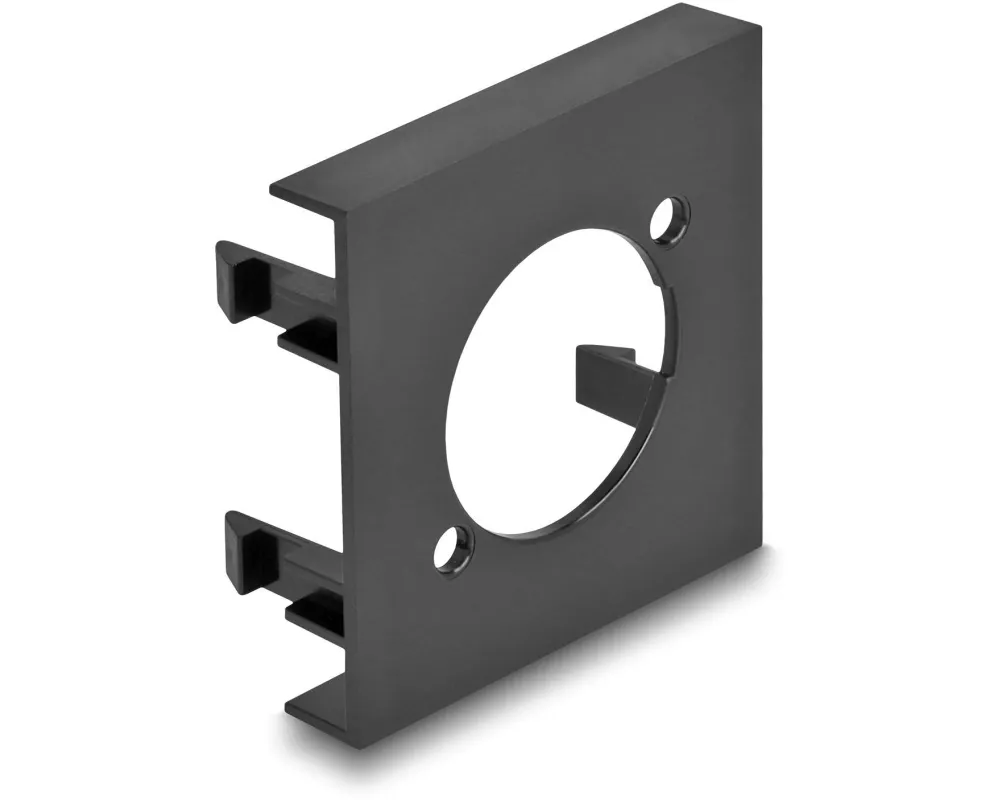 Delock Easy 45 Modulblende Loch-Ausschnitt D-Typ 5 Stück, Schwarz