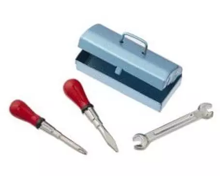 HobbyFun Mini-Figur Werkzeugkasten 3 cm