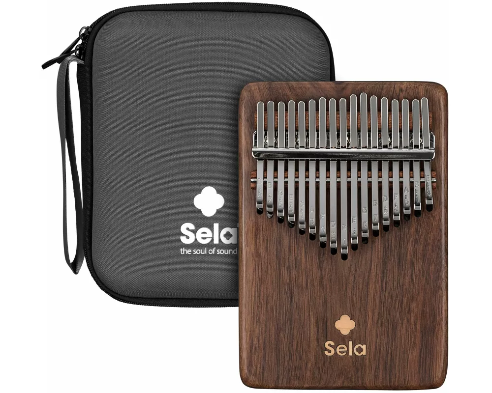Sela Kalimba 17 Black Walnut Solid