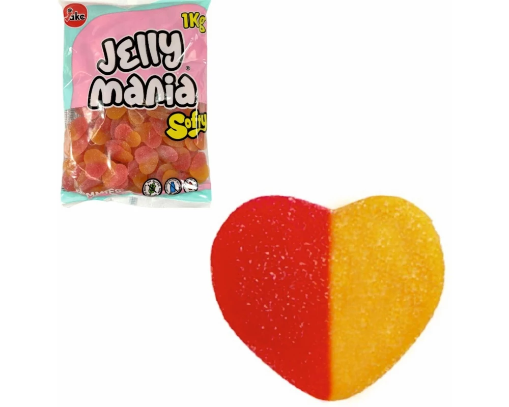 Jake Jellymania Peach Hearts halal 1000 g
