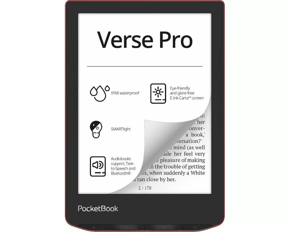 PocketBook Verse Pro, rot