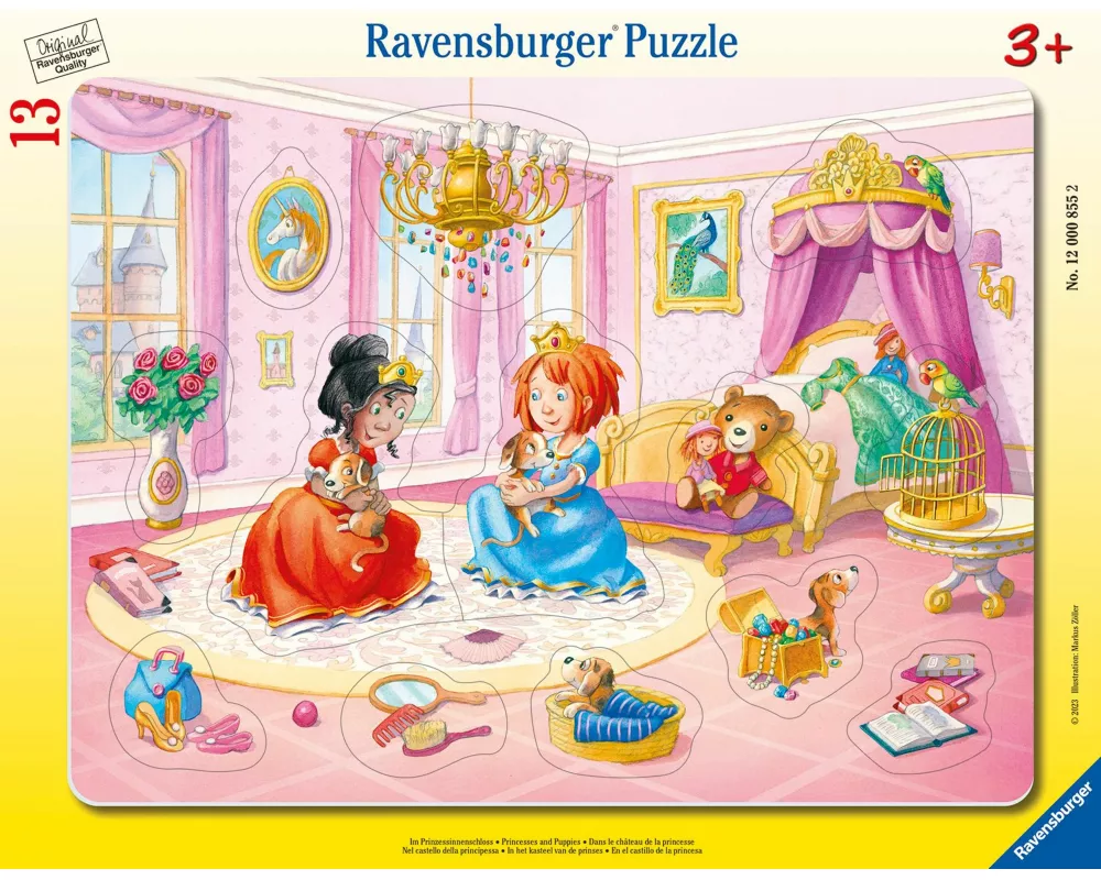 Kinderpuzzle 13 Teile - Im Prinzessinnenschloss
