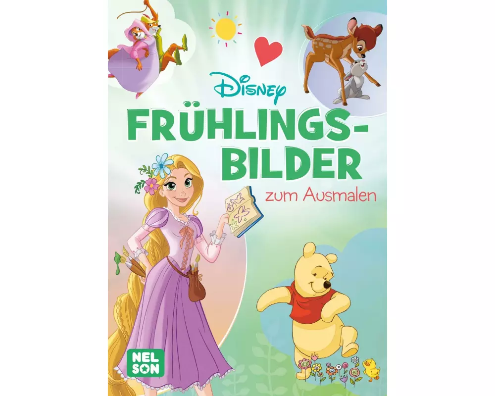 Disney Kreative Beschäftigung: Frühlingsbilder zum Ausmalen
