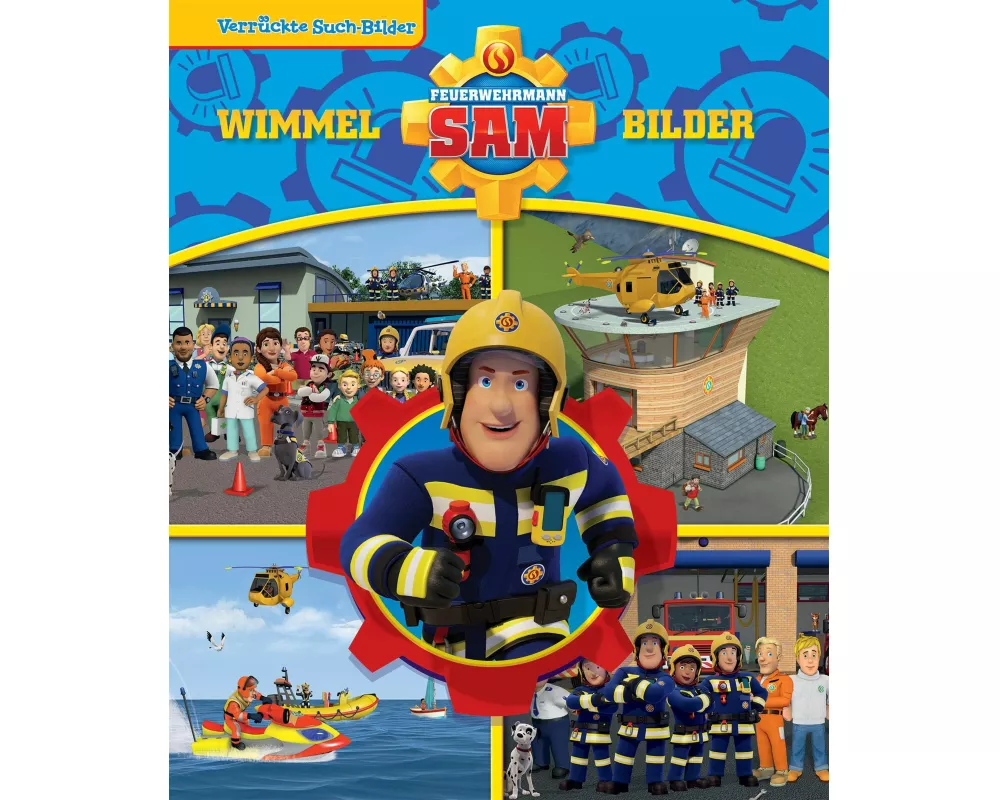 Feuerwehrmann Sam - Verrückte Such-Bilder - Wimmelbuch - Pappbilderbuch mit wattiertem Umschlag