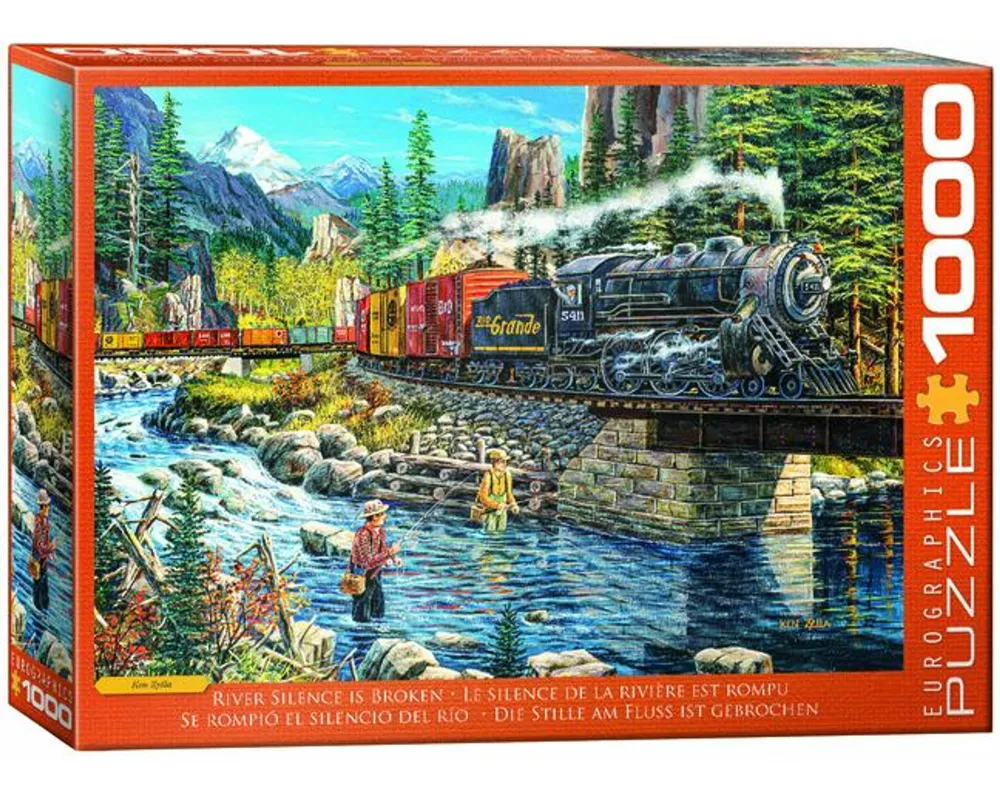 Puzzle 1000 Teile - Die Stille am Fluss ist gebrochen