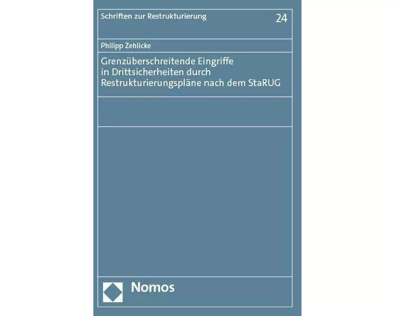 Grenzüberschreitende Eingriffe in Drittsicherheiten durch Restrukturierungspläne nach dem StaRUG
