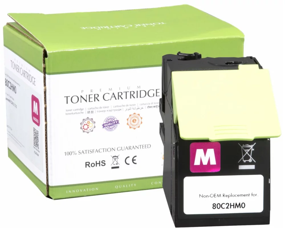 STATIC Toner cartridge compatible with Lexmark 80C2HM0 magenta compatible 3.000 pages