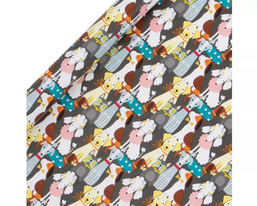Glick Geschenkpapier Hunde 4 m x 70 cm