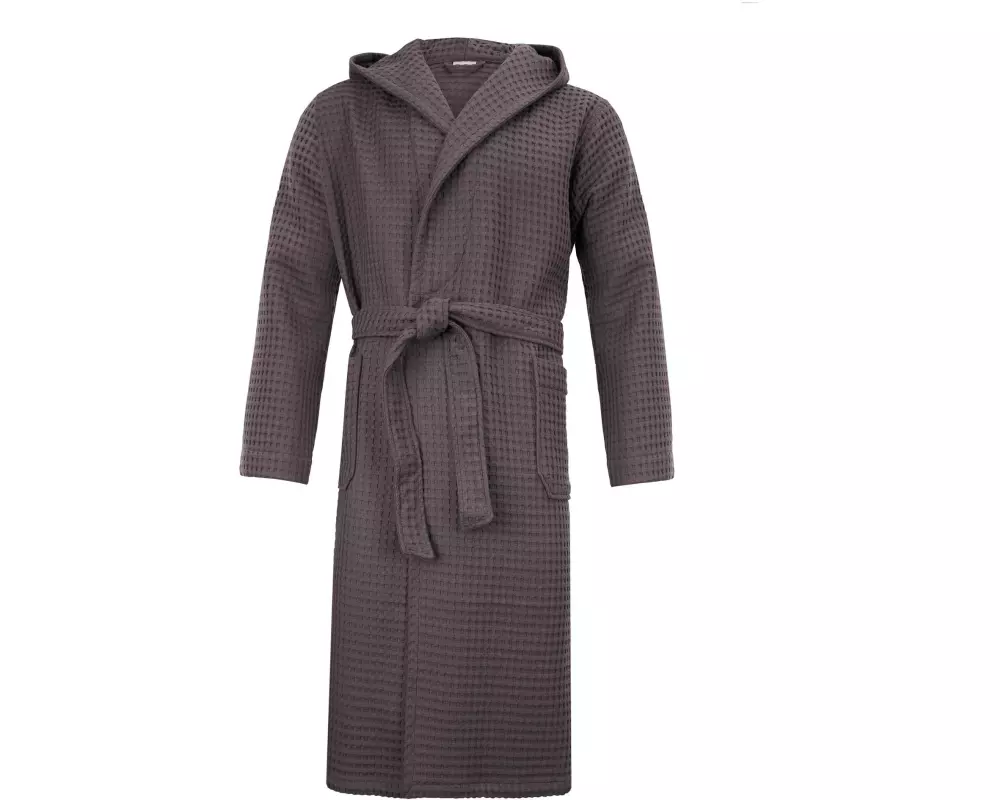 Möve Bademantel Piquée M, Graphite