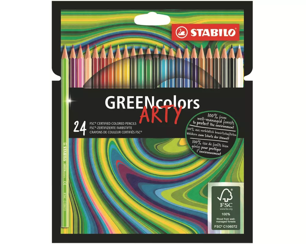 STABILO Farbstifte Greencolors Arty 24 Stück