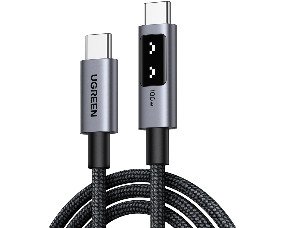 UGREEN Uno Fast ChargingCable 100W 35501 5A,Uno USB-C-USB-C,PD,Bl.1m