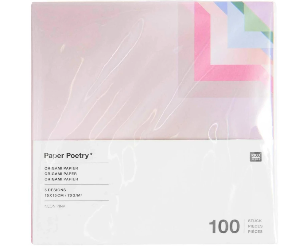 Rico Design Bastelpapier Origami 15 x 15 cm, 70 g/m², 100 Blatt