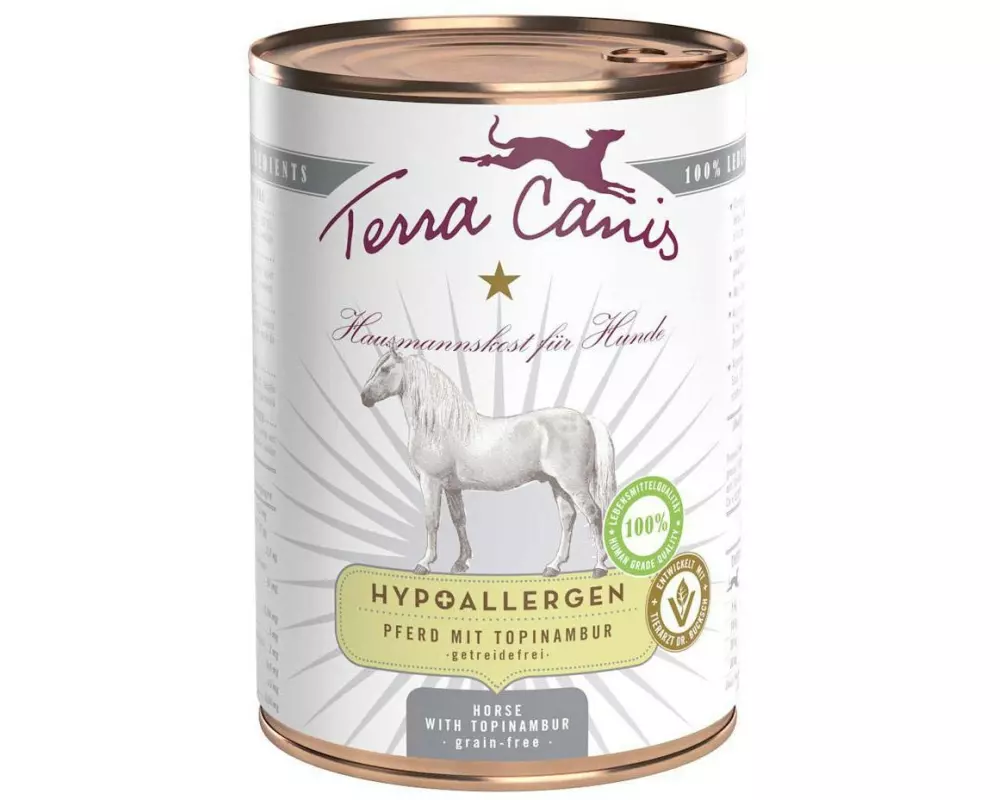 Terra Canis Nassfutter Hypoallergen Pferd, 400 g