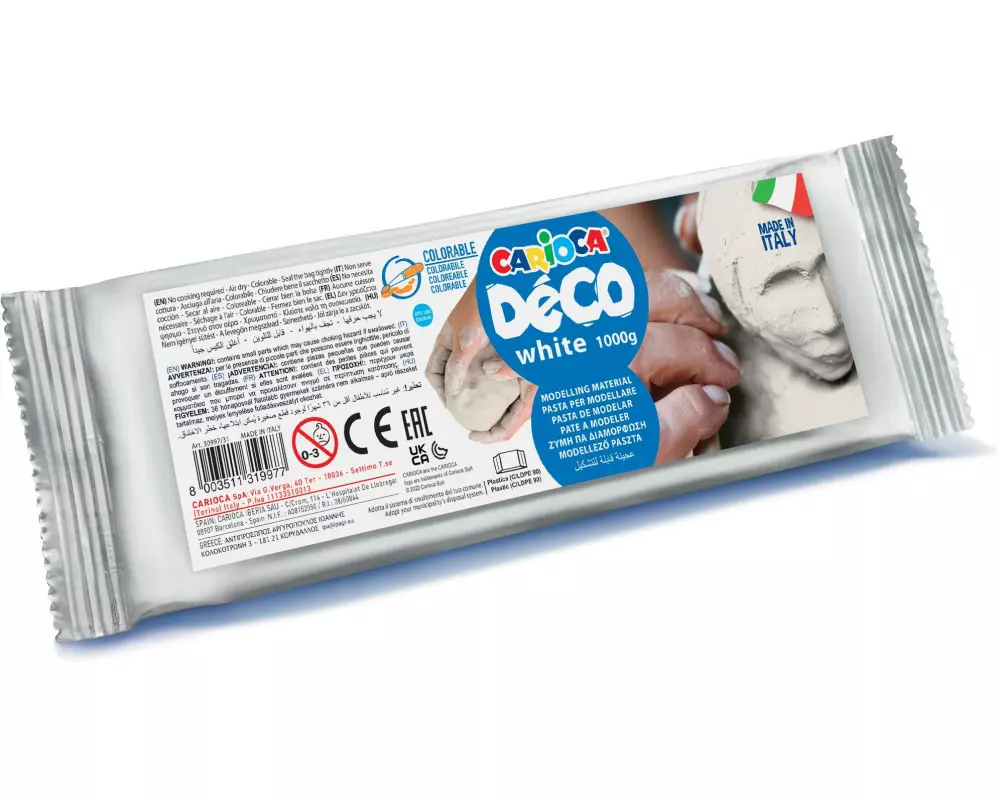 Carioca Modelliermasse Déco 1000 g Weiss