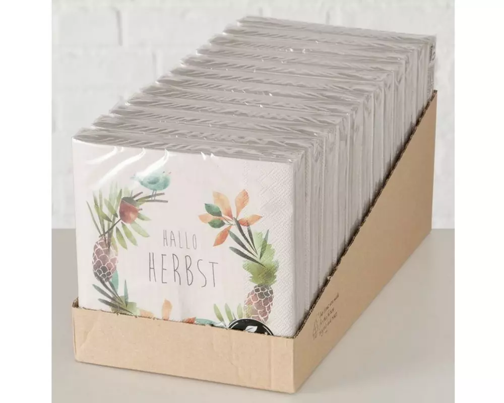 Boltze Papierservietten Herbst 16.5 x 16.5 cm, 20 Stück