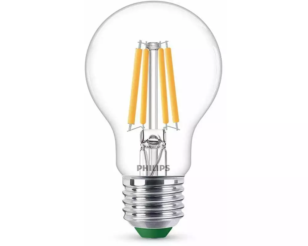 Philips Lampe LED CLA 60W A60 E27 2700K CL UE 2PF/SRT Warmweiss (WW)