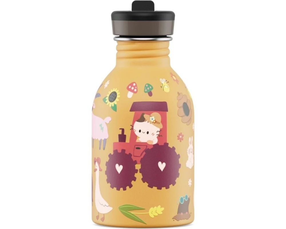 24Bottles Trinkflasche Urban 250, 250 ml, Farm Friends