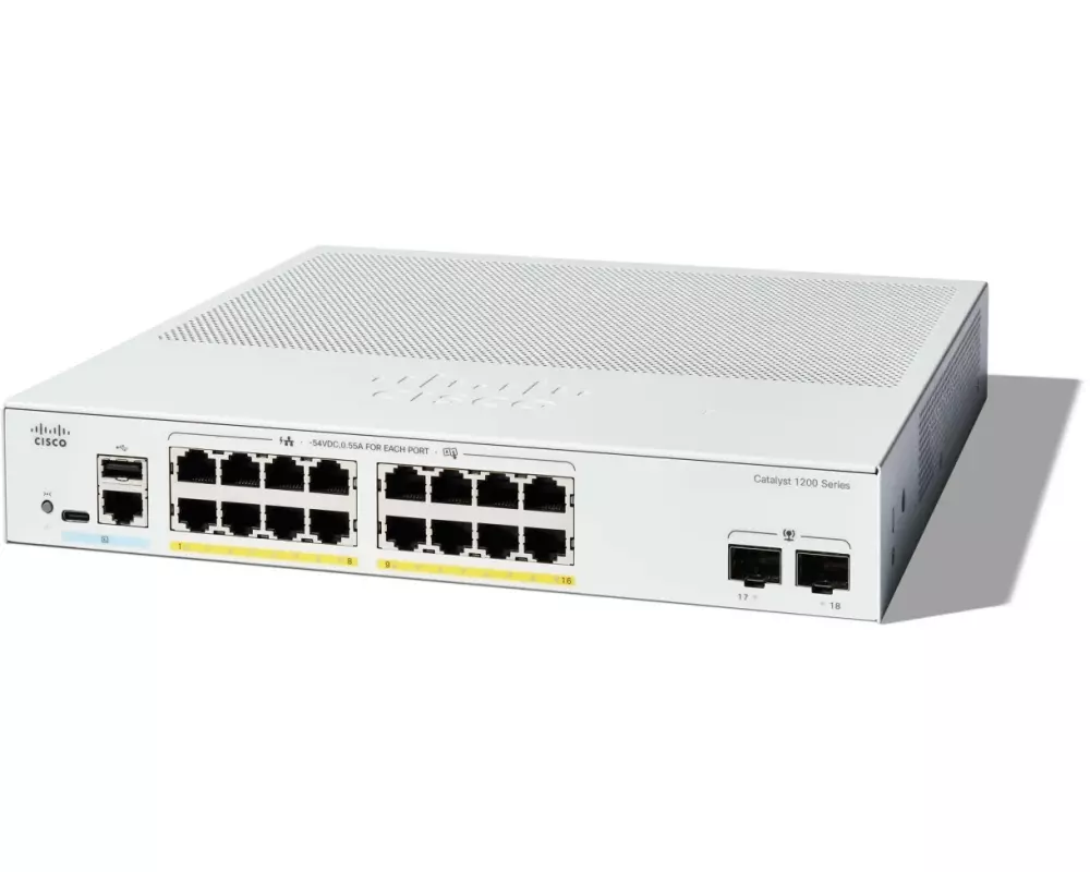Cisco Switch Catalyst C1200-16T-2G 18 Port