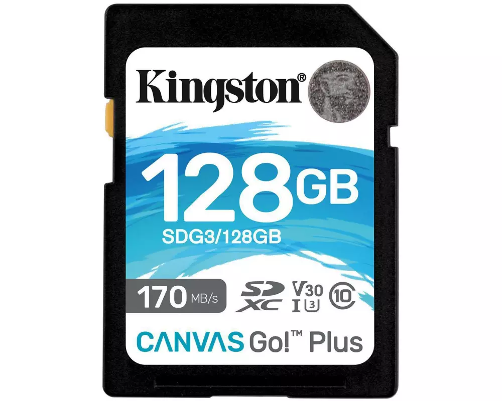 Kingston SDXC-Karte Canvas Go! Plus UHS-I U3 V30 128 GB