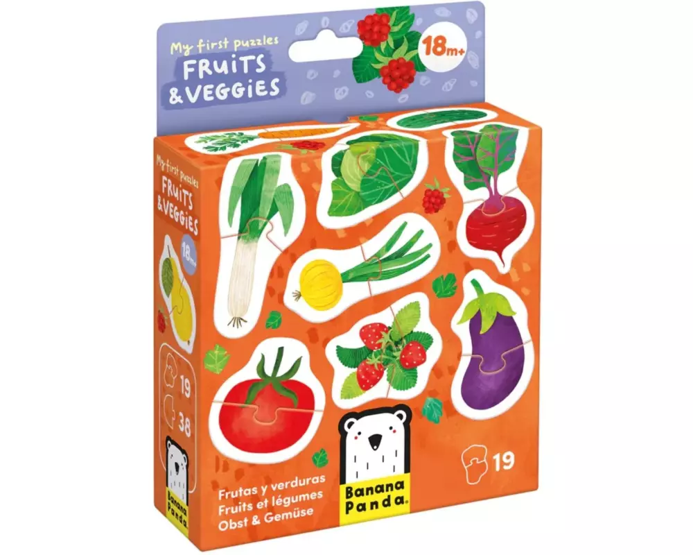 Banana Panda Puzzle Mein erstes Puzzle Früchte & Gemüse