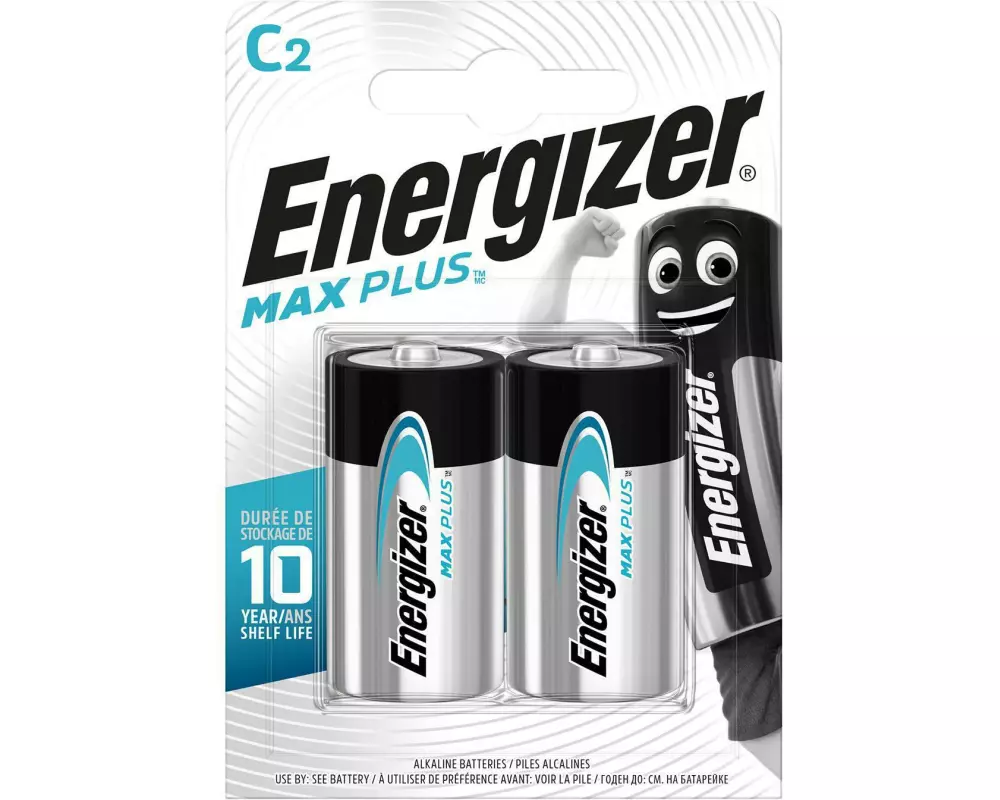 Energizer Batterie Max Plus Baby C , 2 Stück