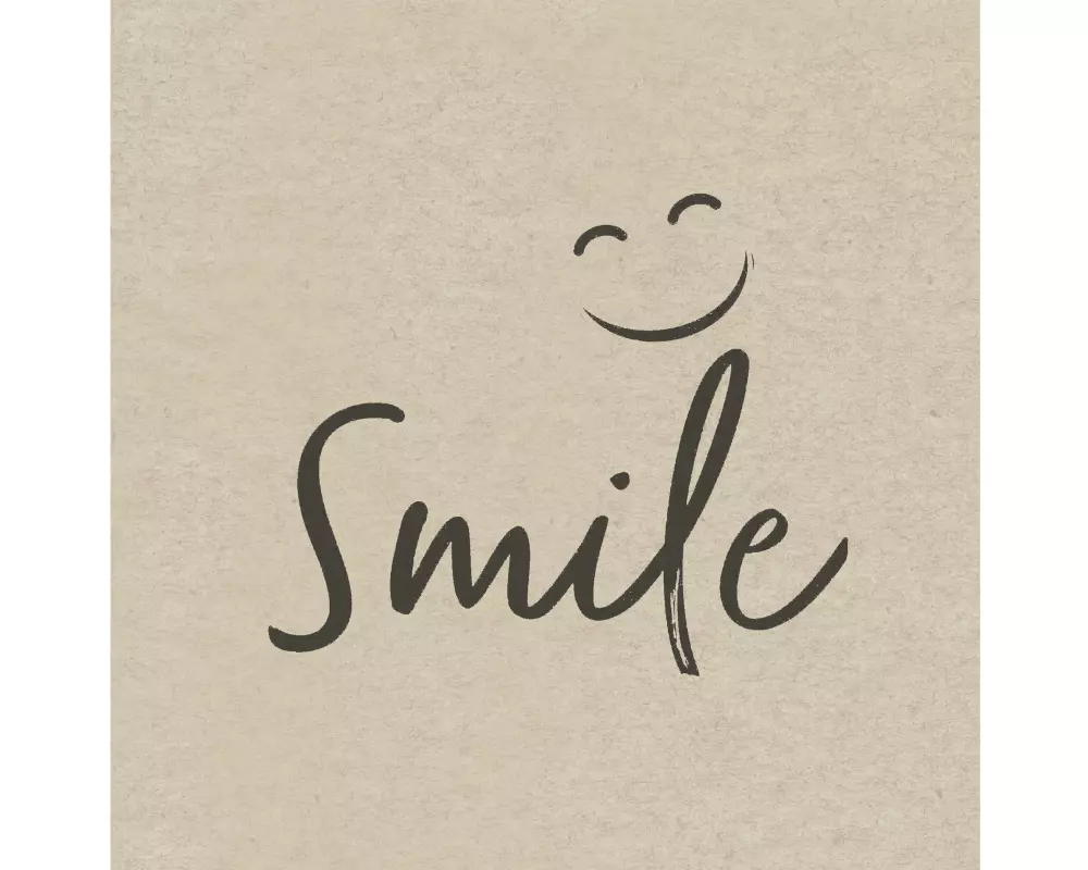 Paper + Design Papierservietten Natural Smile 33 cm x 33 cm, 25 Stück