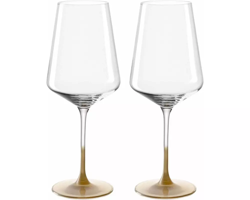 Leonardo Weissweinglas Puccini 2 Stück, 560 ml, Gold