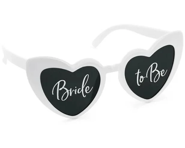 Partydeco PartyDeco Herzbrille Bride to Be weiss 14.8 x 6 x 13.5 cm
