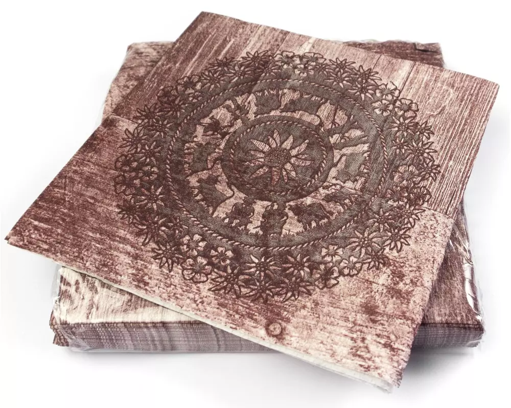 Trendform Papierservietten Swiss Wood 33 cm x 33 cm, 20 Stück