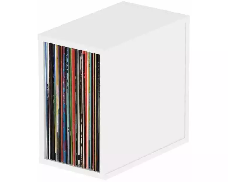 Glorious Record Box 55 MDF weiss 55 LPs