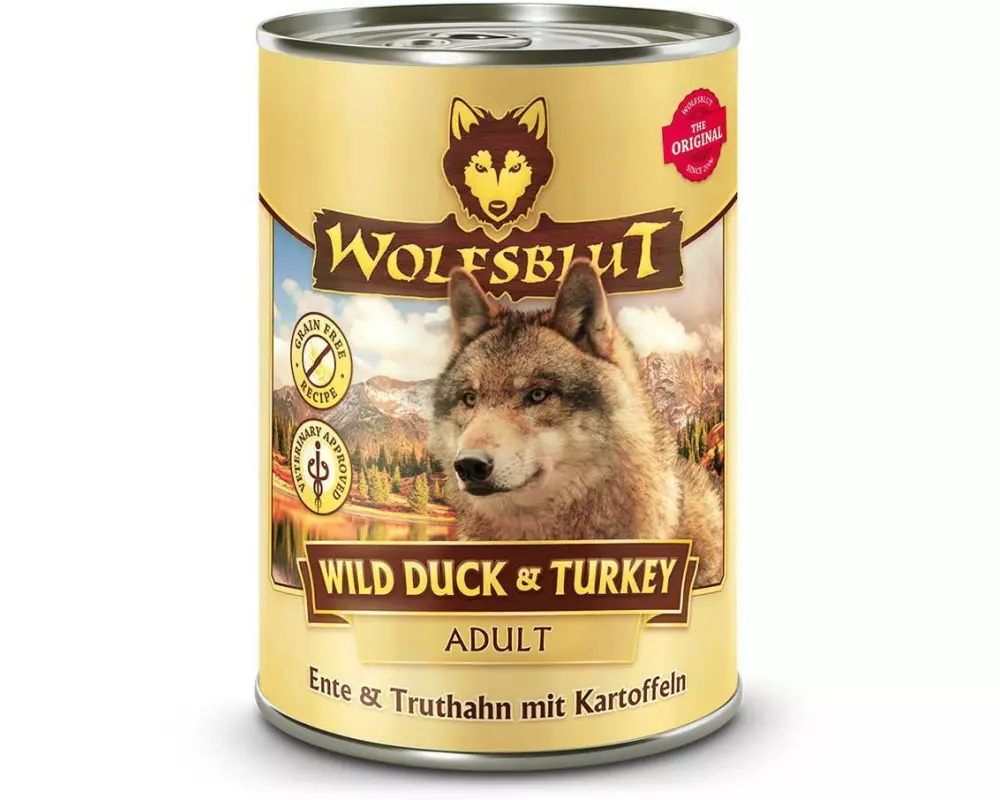 Wolfsblut Nassfutter Dog Wild Duck & Turkey, 395 g