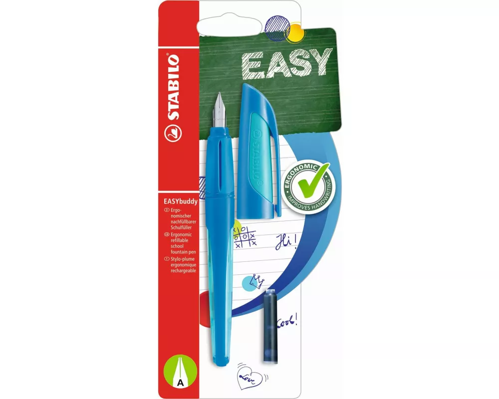 STABILO Füllfederhalter Easybuddy Medium (M), Blau